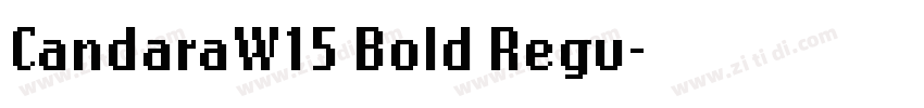 CandaraW15 Bold Regu字体转换